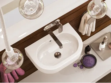 PASS - Wall-mounted ceramic handrinse basin by Ceramica Flaminia - view 2